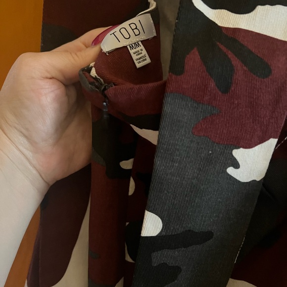 Camouflage Strapless Dress - Picture 3 of 4